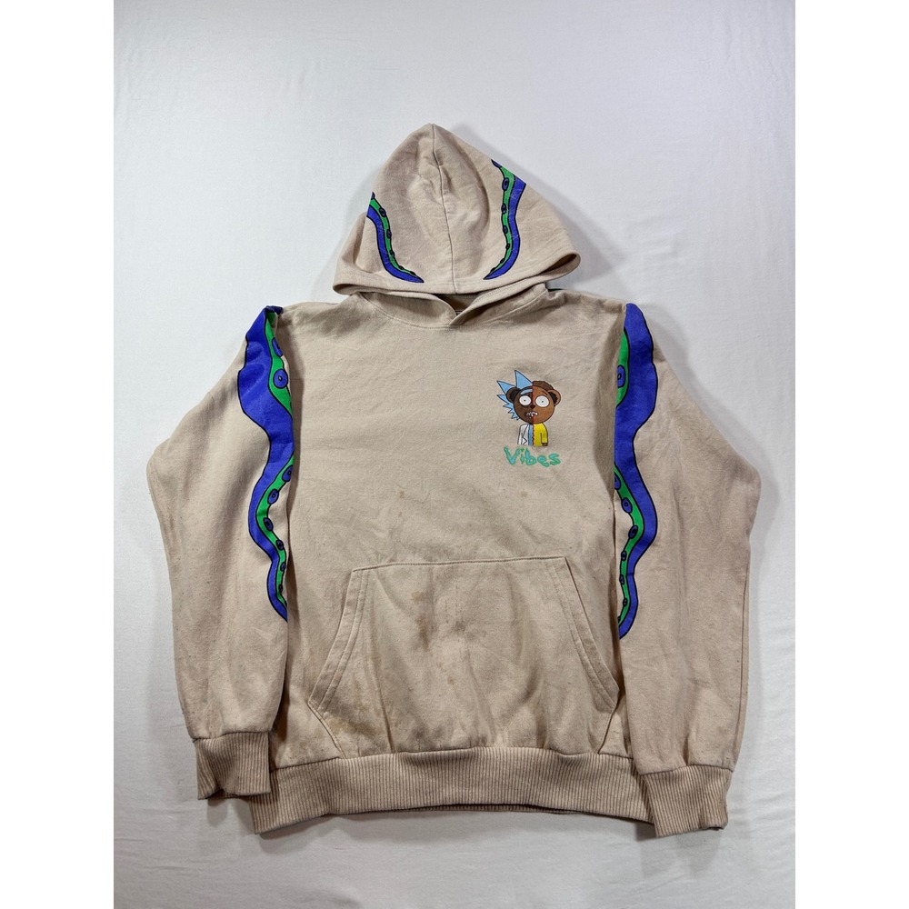 Fresh Laundry Rick Morty Kanye Graduation Bear Hoodie Tan XL Tentacle Vibes
